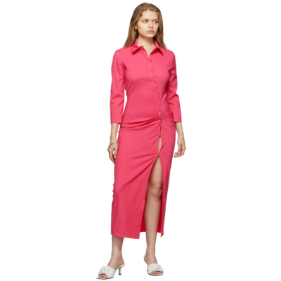 Shop Jacquemus Pink La Montagne 'la Robe Jocou' Dress In 430 Pink