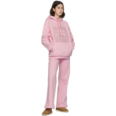 Shop Opening Ceremony Pink Box Logo Hoodie In Pink Lady