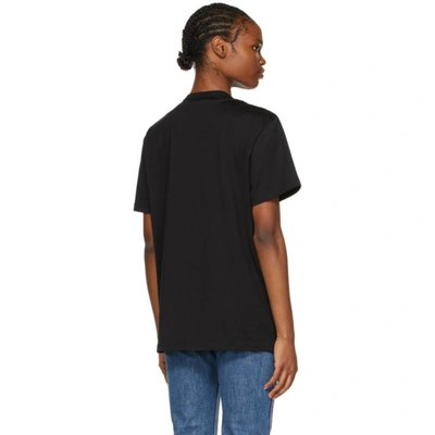 Shop Givenchy Black Rhinestone Logo Masculine T-shirt In 001-black