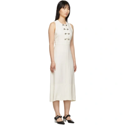Shop Proenza Schouler Off-white Barbell Dress In 00101 Offwh