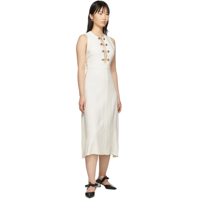 Shop Proenza Schouler Off-white Barbell Dress In 00101 Offwh