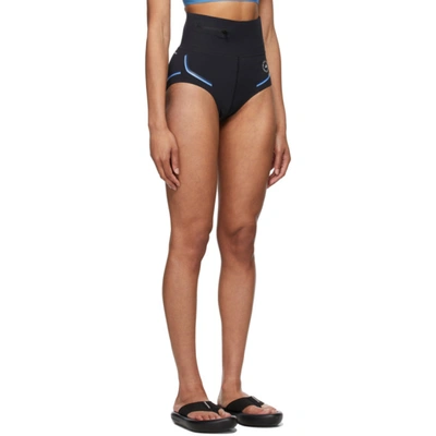 Shop Adidas By Stella Mccartney Black Beachdefender Bikini Bottom Shorts