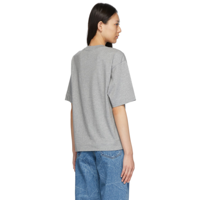 Shop Dries Van Noten Cotton Hely T-shirt In 813 Grey Melange
