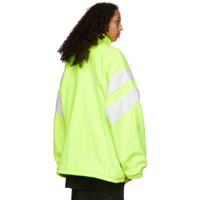Shop Balenciaga Yellow Sporty B Tracksuit Jacket In 0720 Fluo Yellow