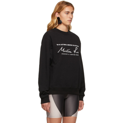 Shop Martine Rose Classic Crew Sweatshirt In Mr009 Black