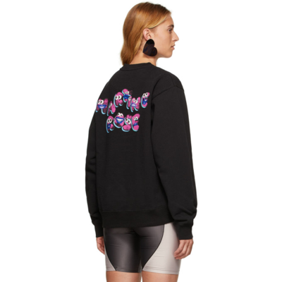 Shop Martine Rose Classic Crew Sweatshirt In Mr009 Black