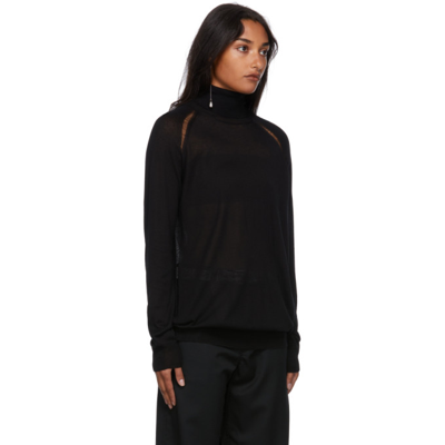 Ann Demeulemeester Jenna Turtleneck Dress In Black