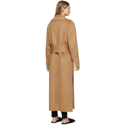 Shop Totême Robe Coat In 835 Camel