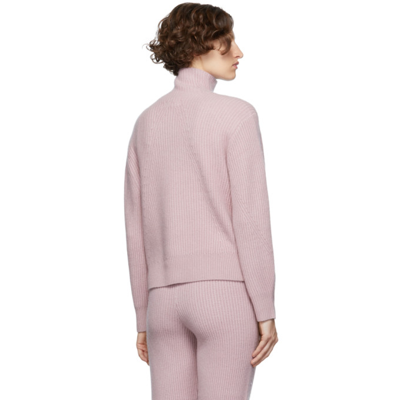 Shop Rag & Bone Pink Pierce Half-zip Sweater In Ltpink
