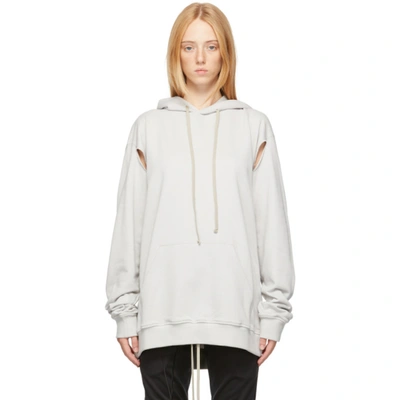 Shop Rick Owens Grey Champion Edition Jumbo Hoodie In 61 Oyster