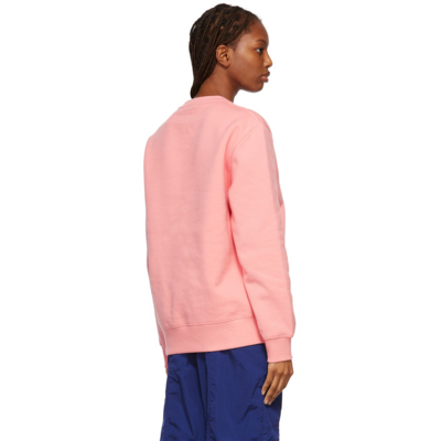 Shop Stella Mccartney Pink Logo Sweatshirt In 6440 Apricot Sunset