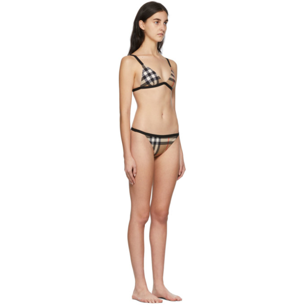 classic check bikini set