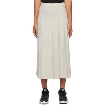 Shop Y-3 Beige Classic Track Mid-length Skirt In Clear Brown