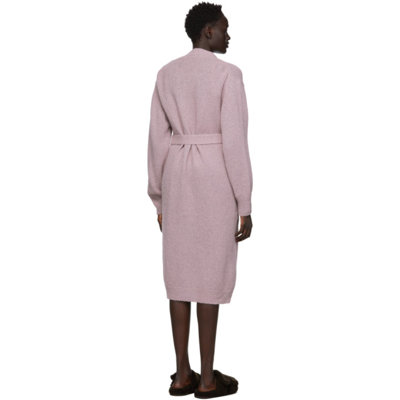 Shop Dries Van Noten Purple Belted Cardigan In 403 Lilac