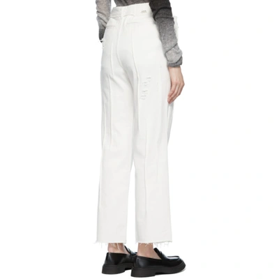 Shop Ader Error White Side Button Jeans