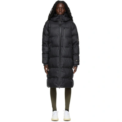 Adidas By Stella Mccartney Black Quilted Long Puffer Coat | ModeSens