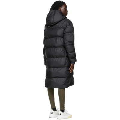 Adidas By Stella Mccartney Black Quilted Long Puffer Coat In Blackwhite |  ModeSens