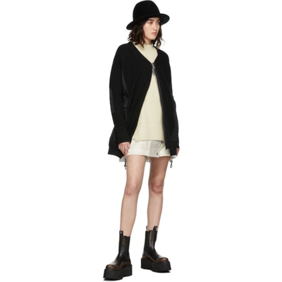 Shop Sacai Black Paneled Cardigan In 001 Black