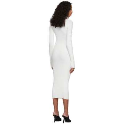 Shop Dion Lee White Figure 8 Dress In Ivory