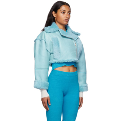 Shop Jacquemus Blue 'la Veste' Paioù Jacket In 320 Light B