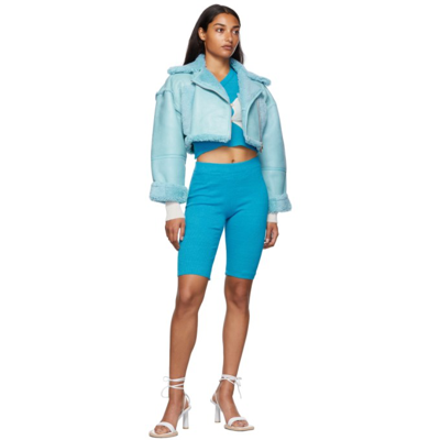 Shop Jacquemus Blue 'la Veste' Paioù Jacket In 320 Light B