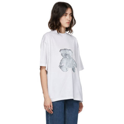 Shop We11 Done Off-white Teddy T-shirt