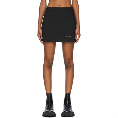 Shop Alyx Black Stylo Miniskirt In Blk0001 Black