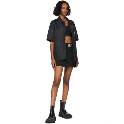 Shop Alyx Black Stylo Miniskirt In Blk0001 Black