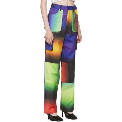 Shop Agr Multicolor Gradient Twill Trousers