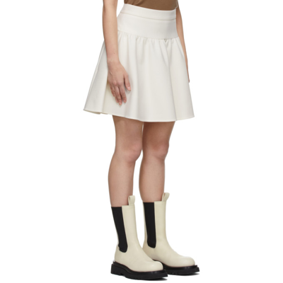 Shop Max Mara White Maesa Wool Skirt In 001 Ivory White