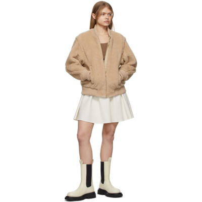 Shop Max Mara White Maesa Wool Skirt In 001 Ivory White