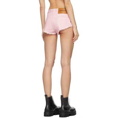 Shop Vetements Pink Haute Couture Hot Pants In Baby Pink