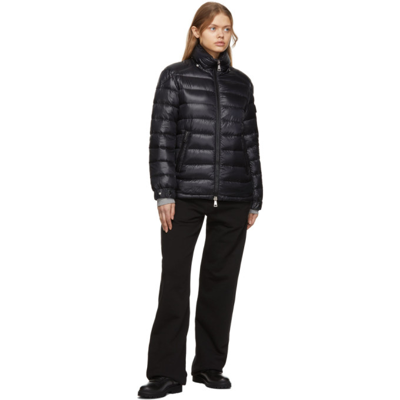 Shop Moncler Black Down Dalles Jacket In 999 Black