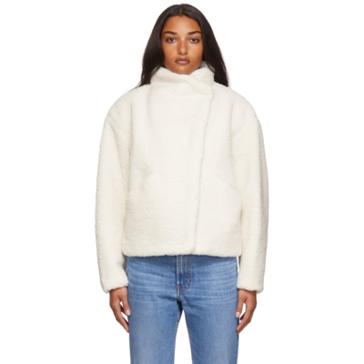 Shop Frame Off-white Recycled Fleece Jacket In Off White