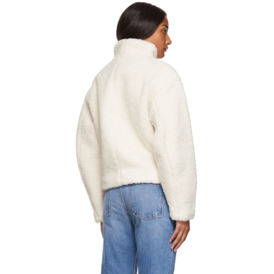 Shop Frame Off-white Recycled Fleece Jacket In Off White