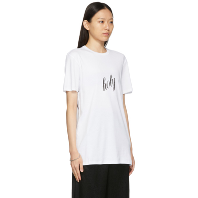 Shop Ann Demeulemeester Carolien T-shirt In White Blk