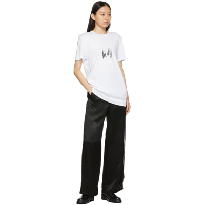 Shop Ann Demeulemeester Carolien T-shirt In White Blk