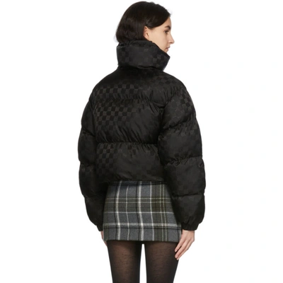 Shop Misbhv Black Monogram Puffer Jacket