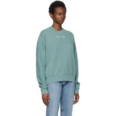 Shop Proenza Schouler Green  White Label Ps Ny Sweatshirt In Sage