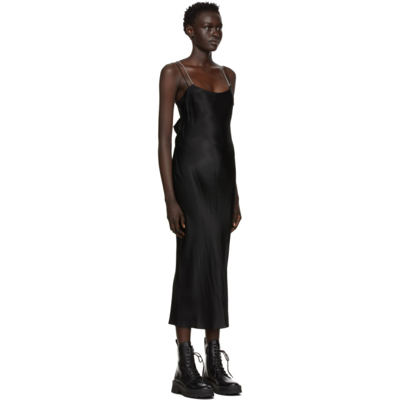 Shop Hugo Black Kenzel Slip Dress In 001 Black