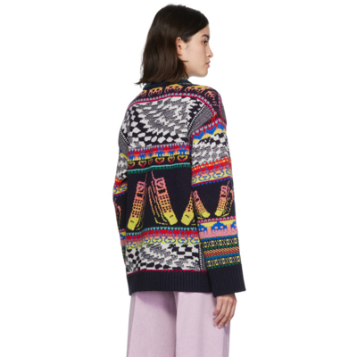 Shop Stella Mccartney Multicolor Keep In Touch Sweater In 8490 Multicolor