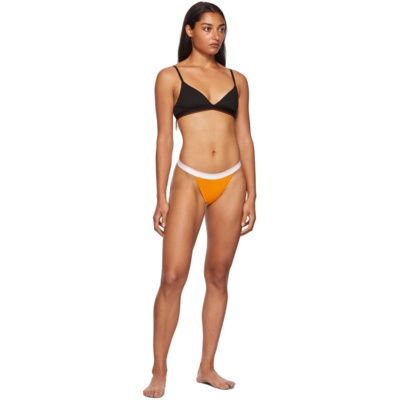 Shop Heron Preston For Calvin Klein Orange Season 2 High-leg Bikini Briefs In 710 Sunflower