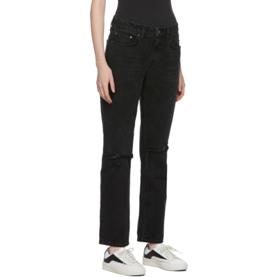 Shop Grlfrnd Black 'the Kate' Jeans In Fifth Avenue G1732