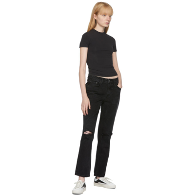 Shop Grlfrnd Black 'the Kate' Jeans In Fifth Avenue G1732