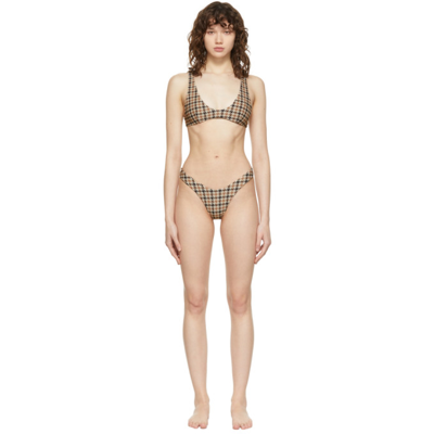 Shop Haight Beige Juliana Leila Bikini In 0263 Pied Poule