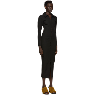 Shop Jacquemus Black 'la Robe Oblou' Dress In 990 Black