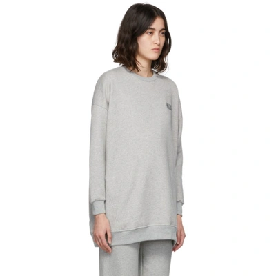 Shop Ganni Software Isoli Sweatshirt In 921 Paloma Melange