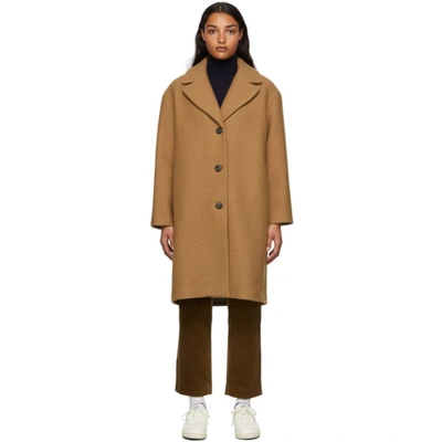 Shop Apc Tan Ninh Coat In Cab Camel