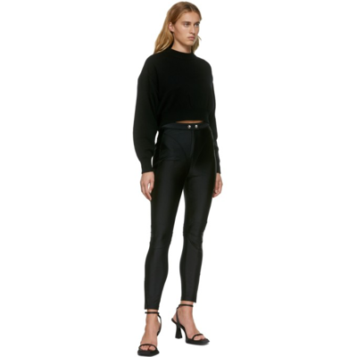 Shop Alexander Wang Wool & Tulle Illusion Sweater In 001 Black