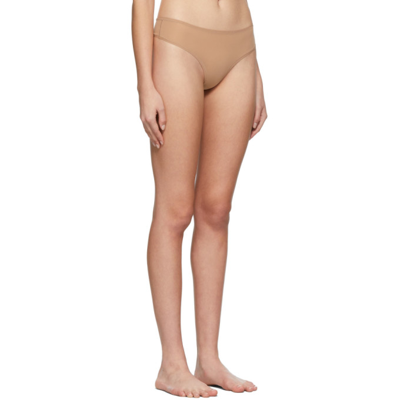 Shop Skims Tan Fits Everybody Thong In Sienna